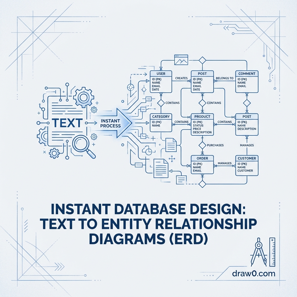 Instant Database Design: Text to Entity Relationship Diagrams (ERD)
